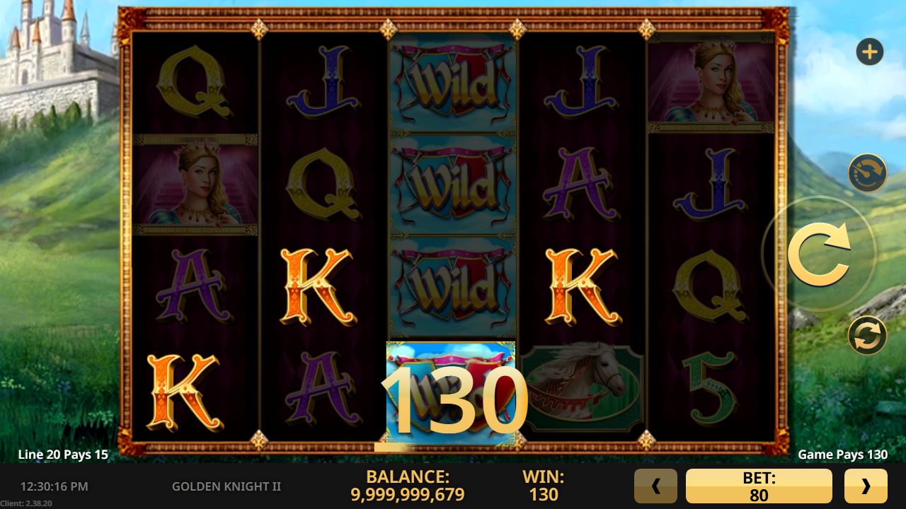 Golden Knight II — line win
