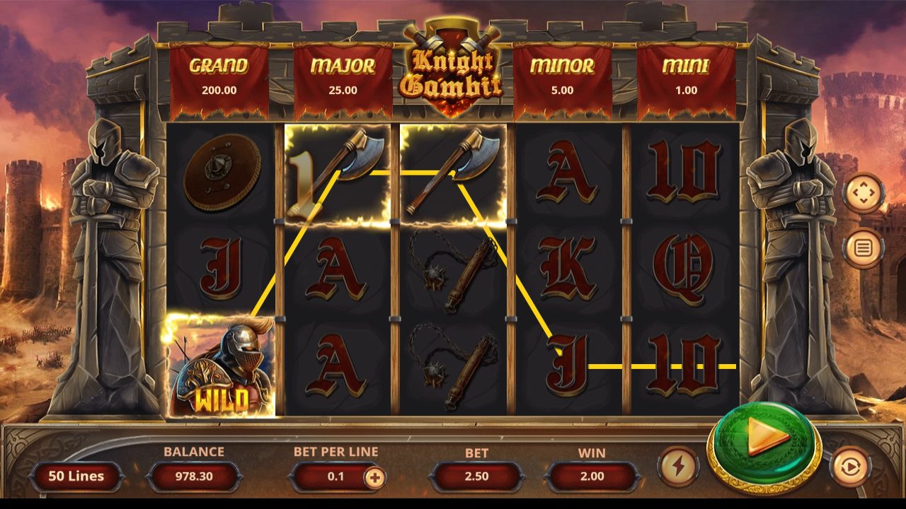 Knight Gambit — line win
