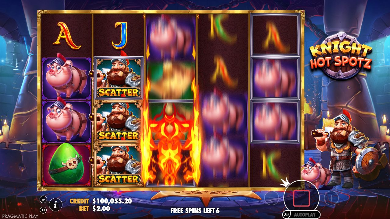 Knight Hot Spotz — Free spins